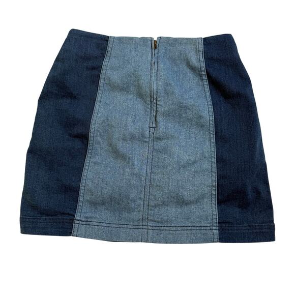 Free People Modern Femme Colorblock Mini Skirt - Picture 4 of 9